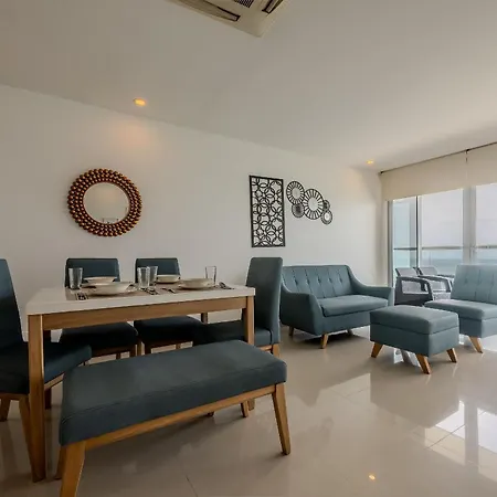 Apartamento Hermoso Apto 2 Hab Piso 19 En Morros Cartagena