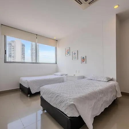 Hermoso Apto 2 Hab Piso 19 En Morros * Cartagena