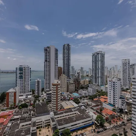 Hermoso Apto 2 Hab Piso 19 En Morros Apartamento Cartagena