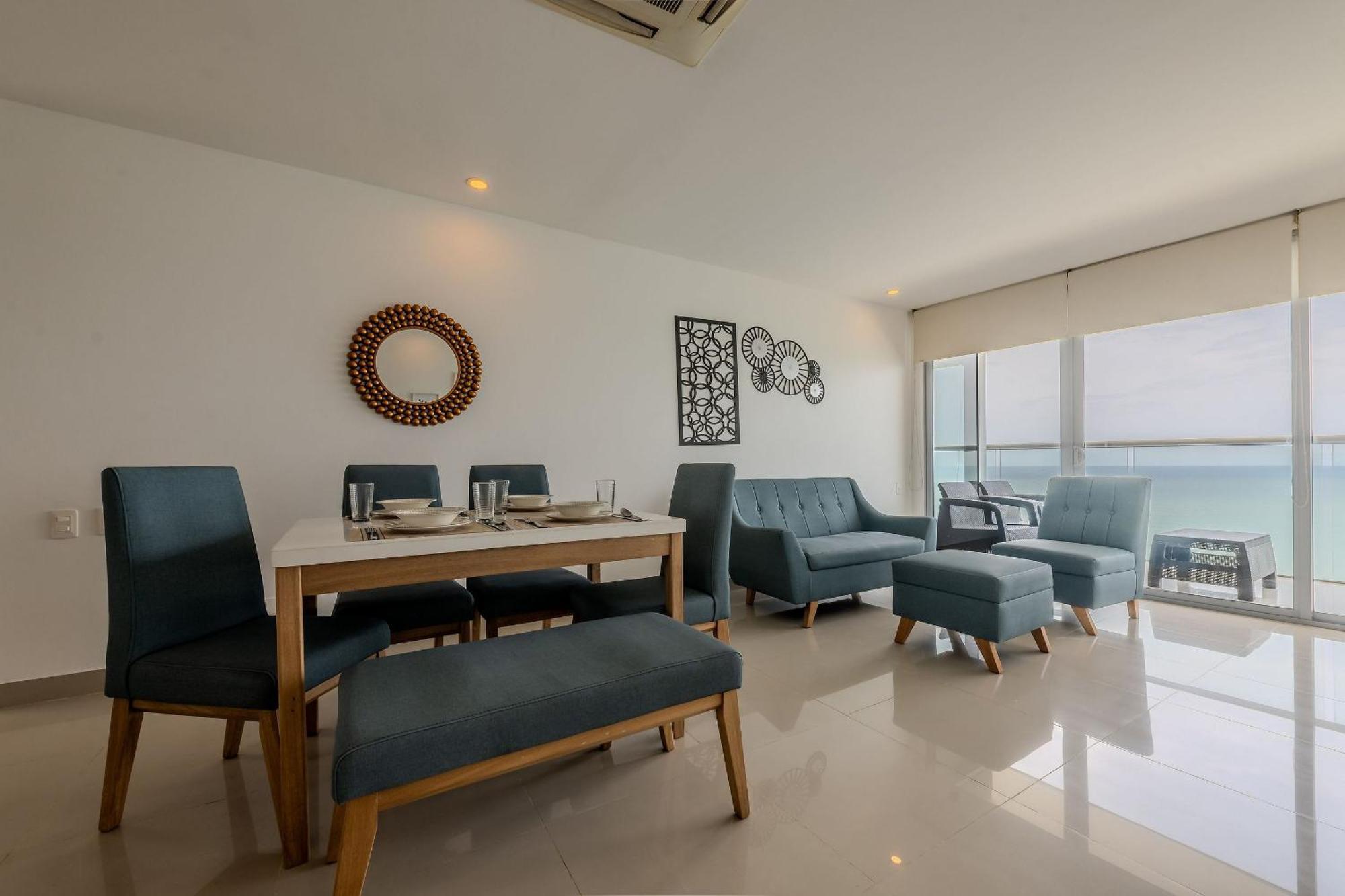 Apartamento Hermoso Apto 2 Hab Piso 19 En Morros Cartagena